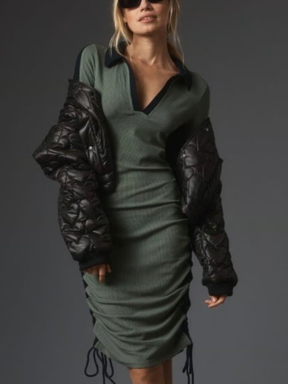 NWT Anthropologie Sporty Casual Collard Dress Size Medium